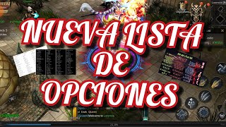 Nueva Lista De Opciones  Mu Dragon Havoc [upl. by Bergren]