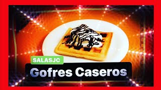 GOFRES CASEROS  RecetasdeSALASJC gofres [upl. by Zenobia372]