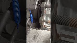 Brake pad spring installation process Good tools and machinery make work easy [upl. by Chucho]