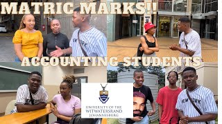 Asking Wits Accounting Students Grade 12 Final marks Maths and AccountingPhysics [upl. by Ahseiat]