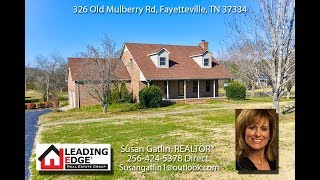 House for Sale 326 Old Mulberry Rd Fayetteville TN 37334 [upl. by Willie]