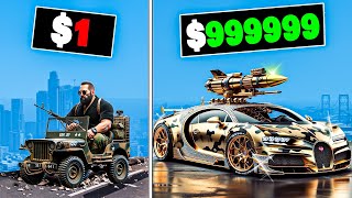 1 to 1000000 ARMY Car in GTA 5 [upl. by Selimah]