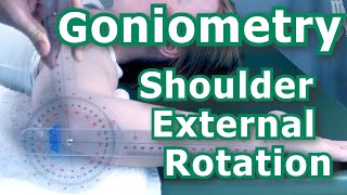 Goniometry  Shoulder External Rotation [upl. by Benjie815]