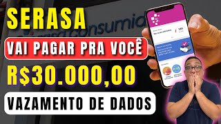 URGENTE Serasa vai pagar pra você 30 MIL reais  Vazamento de dados com possível indenização [upl. by Ipoillak117]