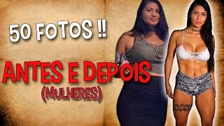 ANTES E DEPOIS DA ACADEMIA MULHERES «50 Fotos» [upl. by Broderic]