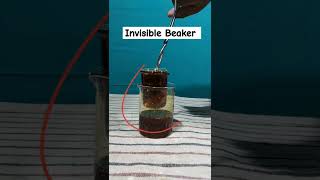 invisible Beaker। Refractive Index ।shorts physics experiment [upl. by Lahtnero371]