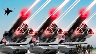 Russias Big Loss US LongRange AntiAir Missiles Destroy 75 Russian Su35 Fighter Jets  ARMA 3 [upl. by Oad]