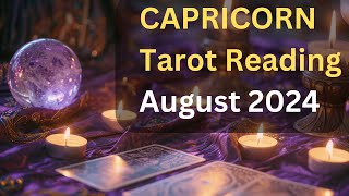 CAPRICORN August 2024♑️ CHANGE OF FORTUNE Monthly Tarot tarotreading [upl. by Hteazile]