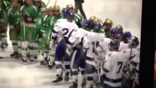 CT High School Hockey Fight Darien vs NDWH Part 2 Handshake Line [upl. by Sesiom]