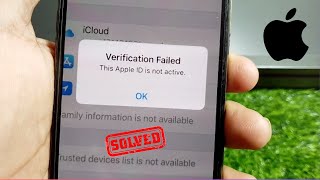 How to Fix Verification Failed Apple ID is Not Active 2024 [upl. by Anisirhc]