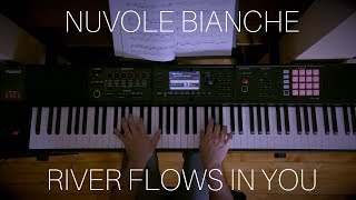 Nuvole Bianche  River Flows in You  Piano Mashup [upl. by Ecyar]