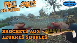 🍁S01E23PÊCHE DU BROCHET AUX LEURRES SOUPLES 3 CANAL DE BOURGOGNE [upl. by Tamis]