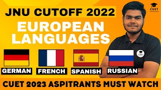 JNU Cutoff 2022  European Languages  CUET 2023 [upl. by Latsryk]