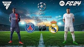 FC 24 PC  PARIS SAINT GERMAIN VS REAL MADRID  CHAMPIONS LEAGUE MATCH [upl. by Nnayrb16]