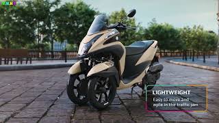 2022 YAMAHA TRICITY 125 amp TRICITY 155 QUICK REVIEW [upl. by Adirehs]