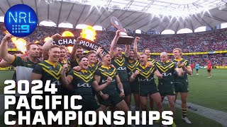 2024 NRL Pacific Championship medal presentation Australia v Tonga  NRL on Nine [upl. by Kaltman]