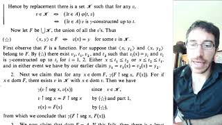 41 Set theory A proof of Transfinite Recursion [upl. by Pembroke]