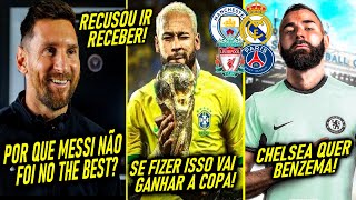 NEYMAR VAI GANHAR a COPA SE FIZER ISSO  PSG QUER ESTRELA  MESSI RECUSOU THE BEST [upl. by Aznaed]