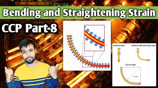 Bending and Straightening Strain in CCPCCM  Continuous Casting Process [upl. by Olegnad618]