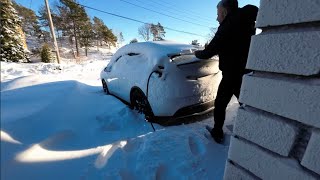 Tesla Model Y ile Norveç te Kış [upl. by Assiluy]