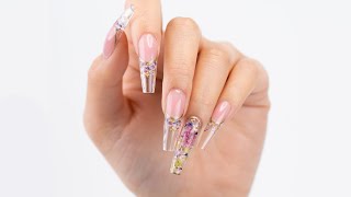 Mothers Day Nails Your Moms Favorite Flowers ft Encapsulation Method [upl. by Ainalem]