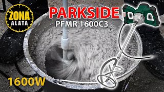 Parkside PFMR 1600 C3 Mešač Mikser za Lepak Glet Beton iz Lidla Recenzija TEST 4K [upl. by Asia]