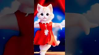 Smart cat dance  cat animated catdance cutecatshorts cat dance [upl. by Ahsiya119]