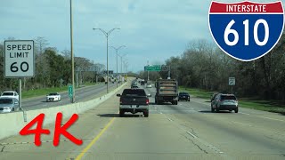 ⁴ᴷ New Orleans Bypass Interstate 610 eastbound 4K VIDEO [upl. by Honeywell]