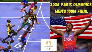 Mens 100 Meter Finals HISTORIC  Noah Lyles VS Kishane Thompson  Paris Olympics 2024 Gold Medal [upl. by Rednasxela]