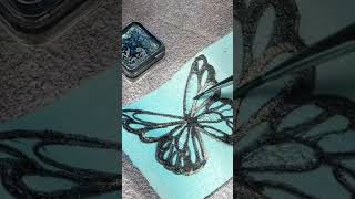 Wafer paper Blue Butterfly waferpapercake [upl. by Gonta875]