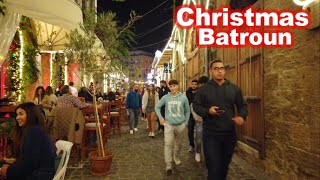 Batroun🇱🇧Lebanon Christmas🎄Vibes 2023  Batroun Christmas Walk البترون لبنان اجواء عيد الميلاد [upl. by Johnathon212]