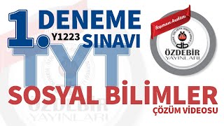 EKİM 2023  TYT 1 DENEME SINAVI SOSYAL BİLİMLER ÇÖZÜM VİDEOLARI [upl. by Azirb]