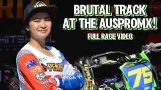 SHEVA ARDIANSYAH AUSPROMX ROUND 1  Brutal track condition at Wonthaggi [upl. by Eirac]