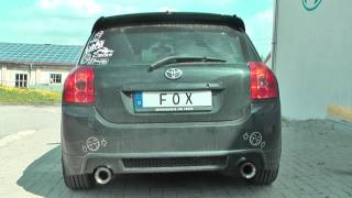 FOX Exhaust  Toyota Corolla E12 TS Kompressor [upl. by Atauqal]