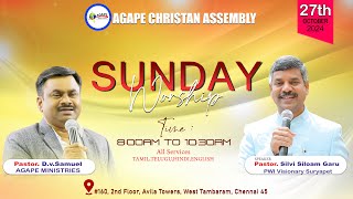 🆕Sunday Worship  27102024  AgapeMinistries  live [upl. by Perretta]