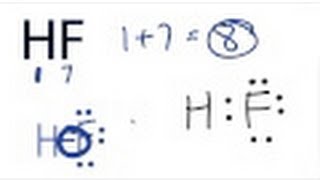 HF Lewis Structure  How to Draw the Dot Structure for HF [upl. by Camel570]