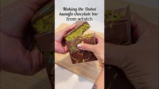 Dubai Chocolate Bar from SCRATCH shorts dubaichocolate [upl. by Bogosian879]