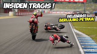 Nyaris Celaka😱 Tabrakan Maut Espargaro Bikin Geger MotoGP Jepang❗  MotoGP23 Career 61 [upl. by Asylla]