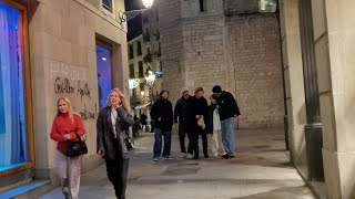 🇪🇸🎄Barcelona Spain  Christmas Midnight Tour  4K UHD 60fps December 2023 [upl. by Costanzia]