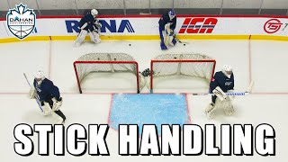 Play the puck better with these 3 Drills  Ice Hockey Goalies  Dahan Goaltending Episode 10 [upl. by Ennovyhs]