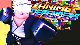 Roblox Anime Defenders  UPDATE 2 TIER LIST All Units Ranked Best To Worse [upl. by Htaras]