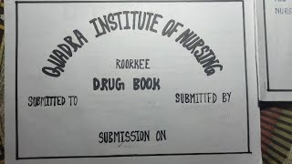 How to make a Drug Book  Drug Book Idea  Emergency Drug drugbook nursing pharmacology [upl. by Surad487]