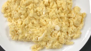 Perfect scramble eggs with cheese 🧀 cheesy and fluffy scrambled eggs 🥚 🥚 [upl. by Cud]