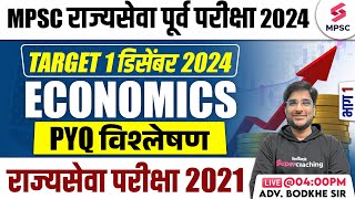 MPSC Rajyaseva Prelims 2024  MPSC Rajyaseva Prelims 2021 Economics Questions Analysis  Bodkhe Sir [upl. by Yorgos]