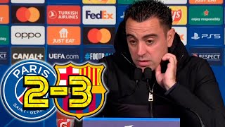 RUEDA PRENSA XAVI PSG 23 FC BARCELONA [upl. by Ardnuhsal]