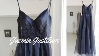 Como Hacer Un Vestido Drapeado De Noche Jazmin Gastelum [upl. by Elocal]