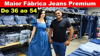 COMPRE NA MAIOR FÁBRICA DE JEANS PREMIUM VESTIDOS SAIAS JARDINEIRAS JAQUETA DO 36 AO 54 [upl. by Silva]