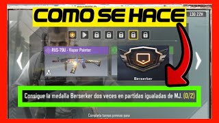 ✅Como conseguir la MEDALLA BERSERKER en COD MOBILE  Completa el Evento Soldado Condecorado [upl. by Athalia]