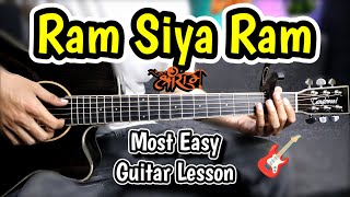 Ram Siya Ram  Mangal Bhavan  Adipurush  Most Easy Guitar Lesson Chords Beginners Sachet [upl. by Wardlaw688]