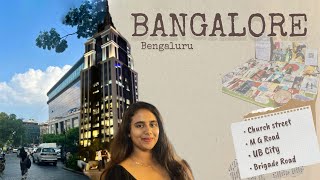 Bangalore vlog  Church street  MG Road  UB City  Travel vlog  Sukruthi Kowshik [upl. by Brom]